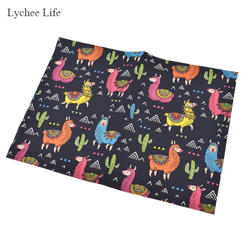 Lychee Life Cute A4 ткань из искусственной кожи с принтом кактуса А4 для рукоделия