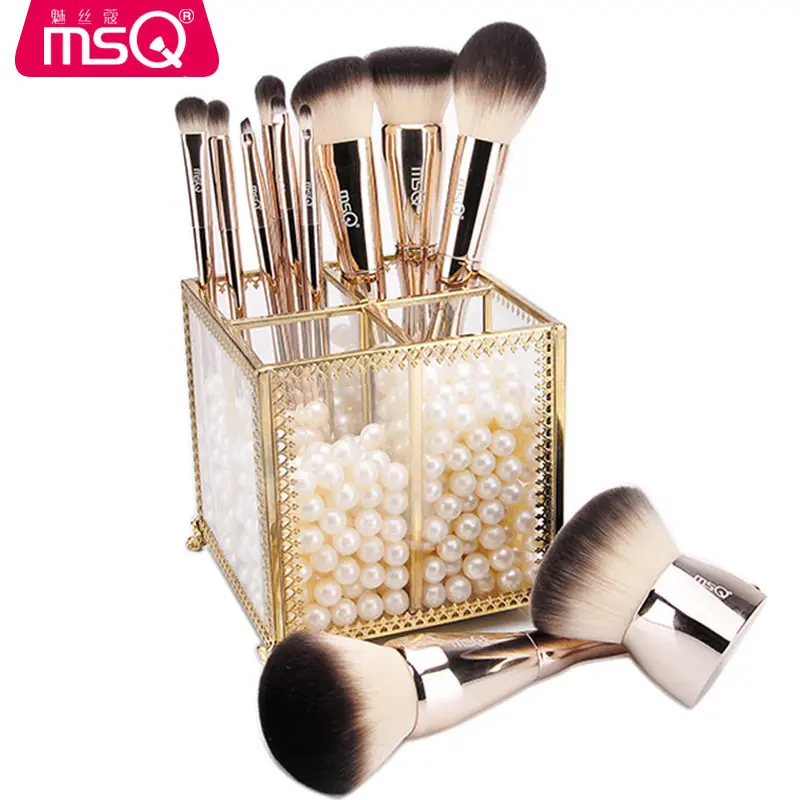 Профессиональный MSQ 11 шт. Diamond ручкой набор кистей для макияжа порошок тени для век Фонд составляют Кисть для макияжа инструмент