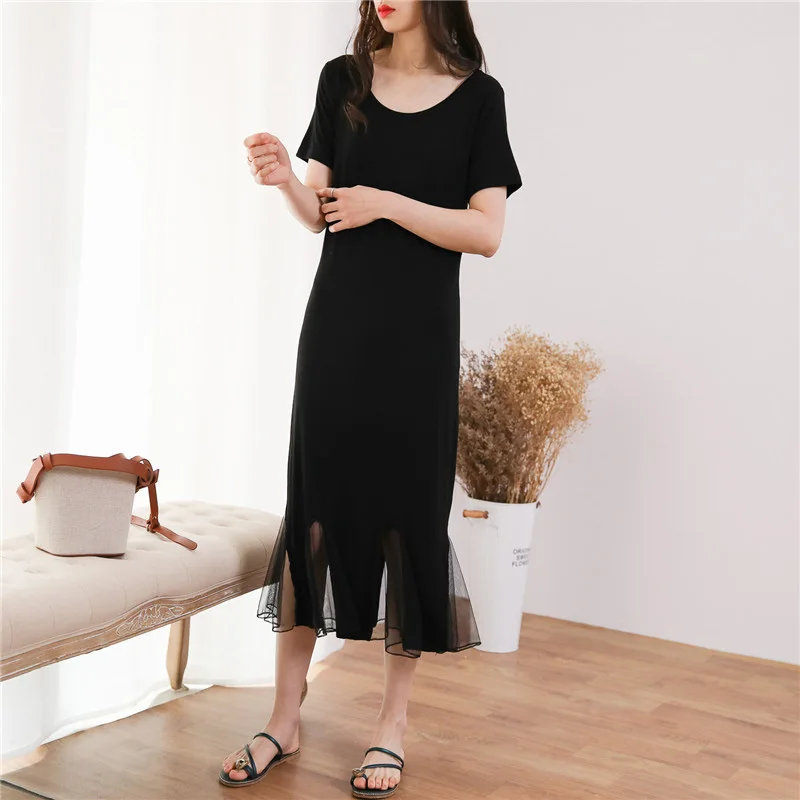 Платье Русалка Женское эластичное с коротким рукавом из сетчатой ткани|Женские