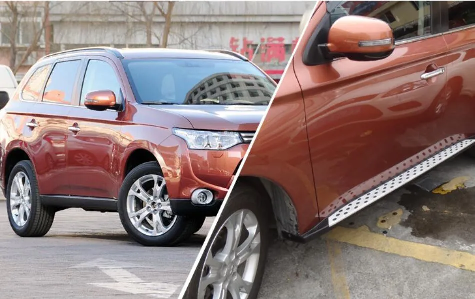 Outlander ходовые панели, педали для Mitsubishi Outlander 2013.абсолютно дизайн Nerf Bars