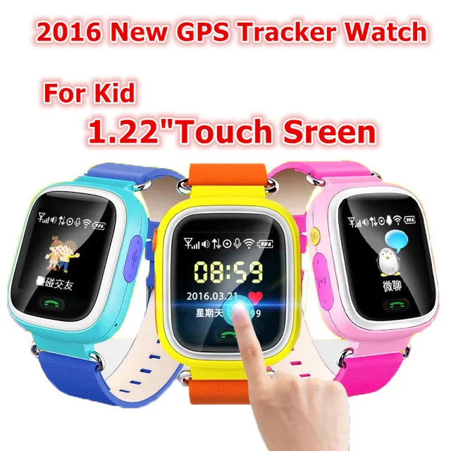Смарт часы TORTOYO Q90 для детей с сенсорным экраном GPS + LBS Wi Fi отслеживание