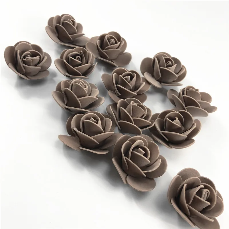Новинка PE Rose 200 шт. свадебный ручной Букет Роза для рукоделия искусственная