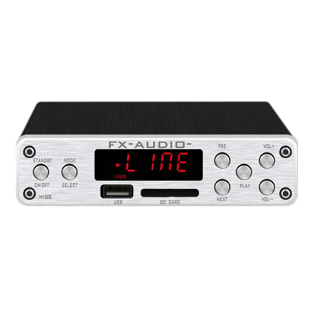 FX аудио M 160E 160 Вт * 2 Bluetooth 4 0 цифровой усилитель Вход USB/SD/AUX/PC USB проигрыватель без