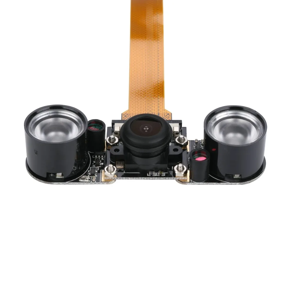 Raspberry Pi Zero модуль камеры ночного видения широкоугольный Рыбий глаз 5MP веб-камера с инфракрасным ИК-датчиком светодиодный светильник для RPI Zero