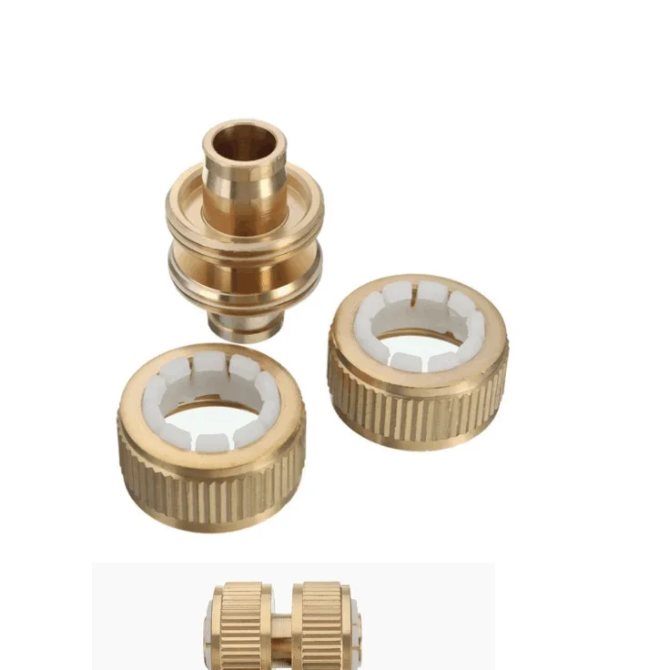 2 шт./компл. DN15 1/2 ''threaded медный садовый шланг разъем для подключения к садовый водопровод в быстроное соединение для полива Системы