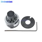 Сменная крышка потенциометра с фиксацией, 4 мм, 6 мм, 6,35 мм, 10 поворотов, с регулировкой на 3590 сек