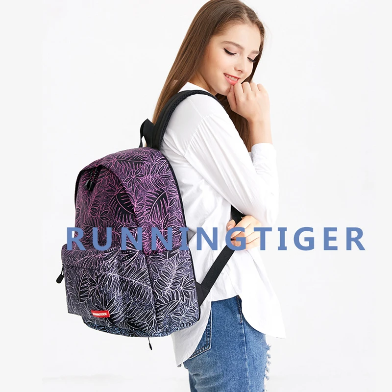 Детские школьные сумки Холщовый женский рюкзак модная сумка для подростков