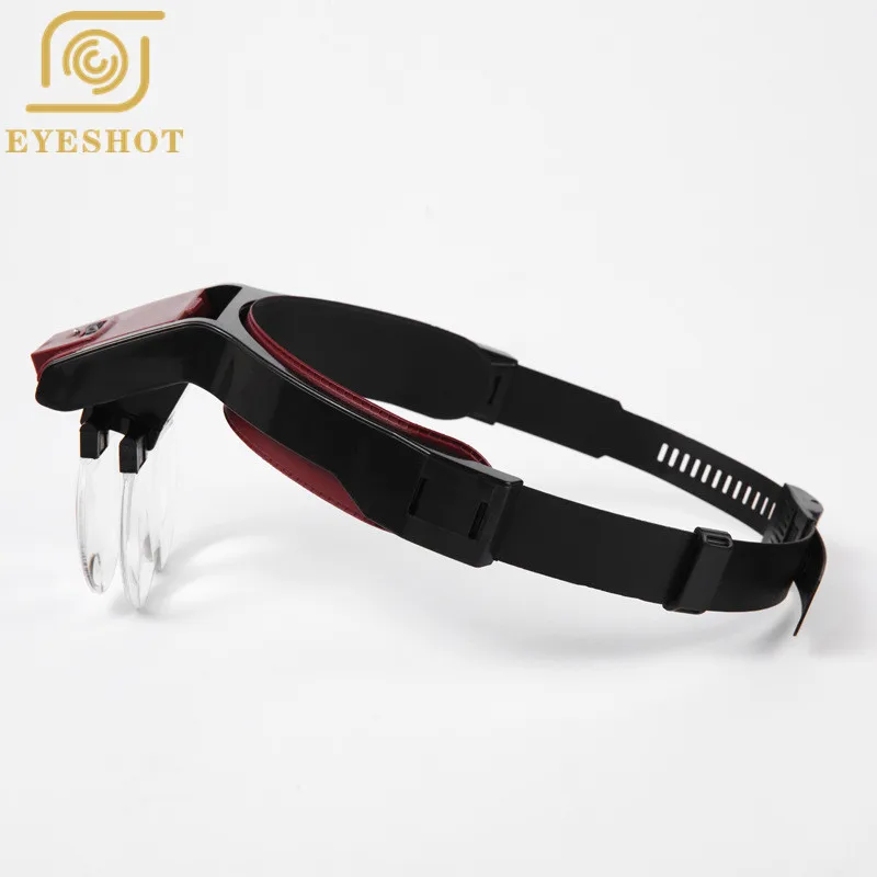 Magnifying Glass With Led Lights 1.7x 2 x 2.5x 3.5x Head Mounted Magnification Loupes Double Lens Head-mounted Reading Magnifier |