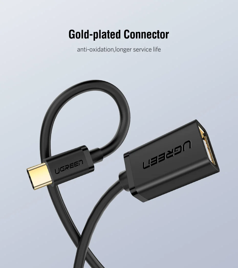 Ugreen usb c адаптер OTG usb кабель type c к usb 3,0 usb 2,0 адаптер конвертер для samsung s8 huawei macbook usb c Thunderbolt 3
