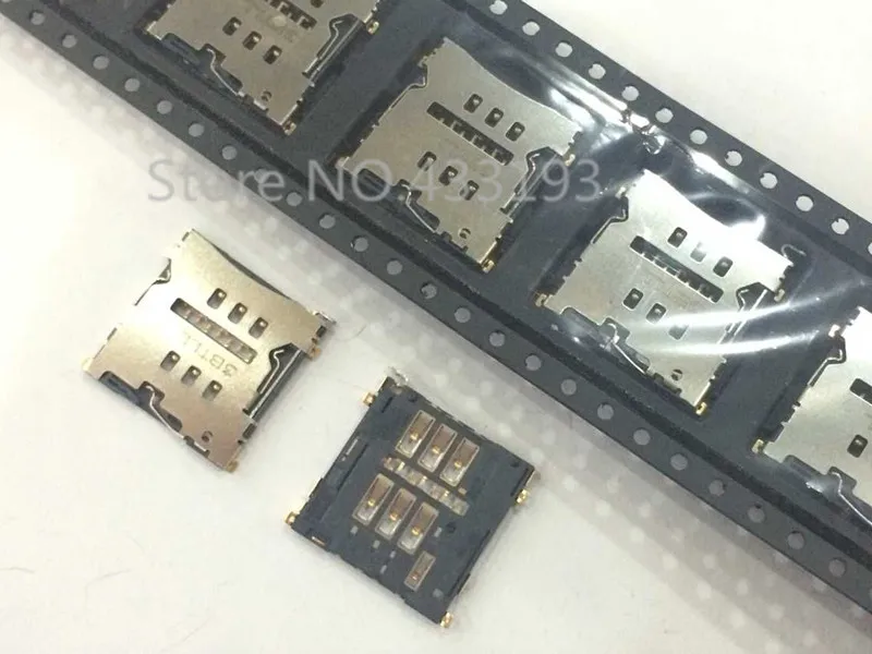 10 шт./лот держатель для считывателя слотов SIM карт Разъем карты Lenovo K900 K900I S960