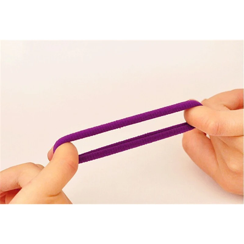 50 шт смешанные цвета Цвет волос резинки для аксессуары головной убор женщин и