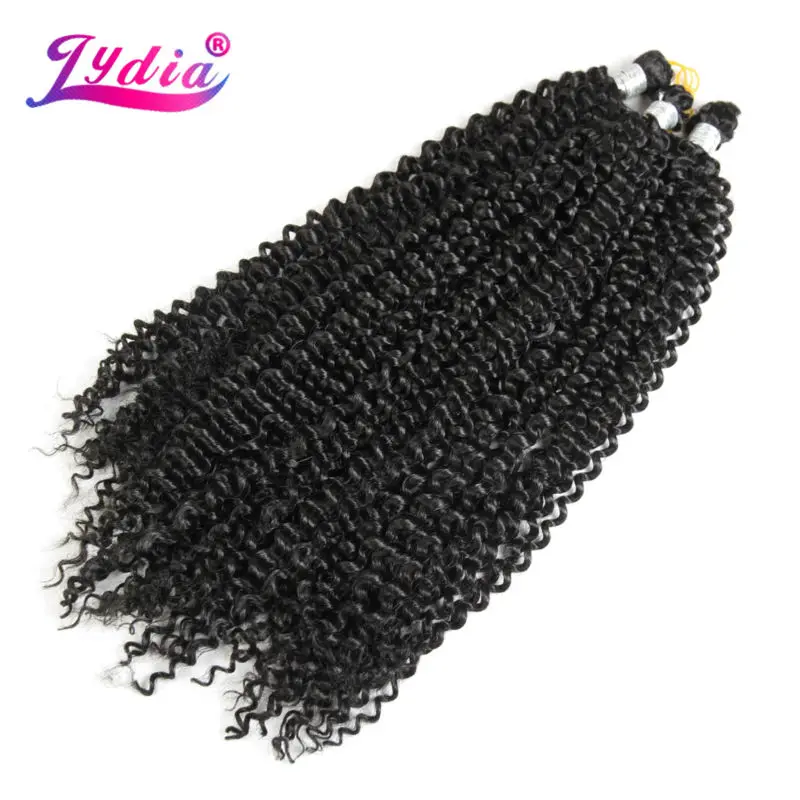 Lydia Freetress Synthetic Water Wave 28" 3Pieces/lot Nature Color Hair Extensions Bulk Crochet Latch Hook Braiding Hair