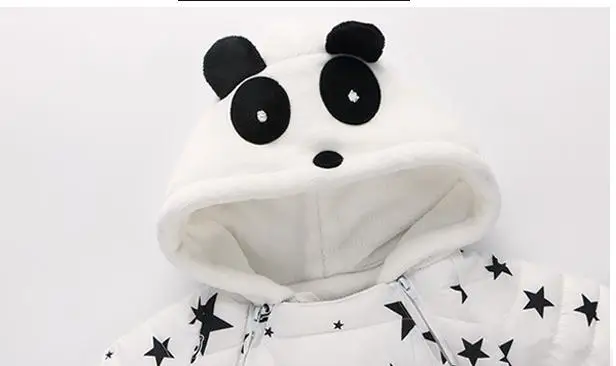 Зимняя одежда для детей пуховик с капюшоном и длинными рукавами Осенние