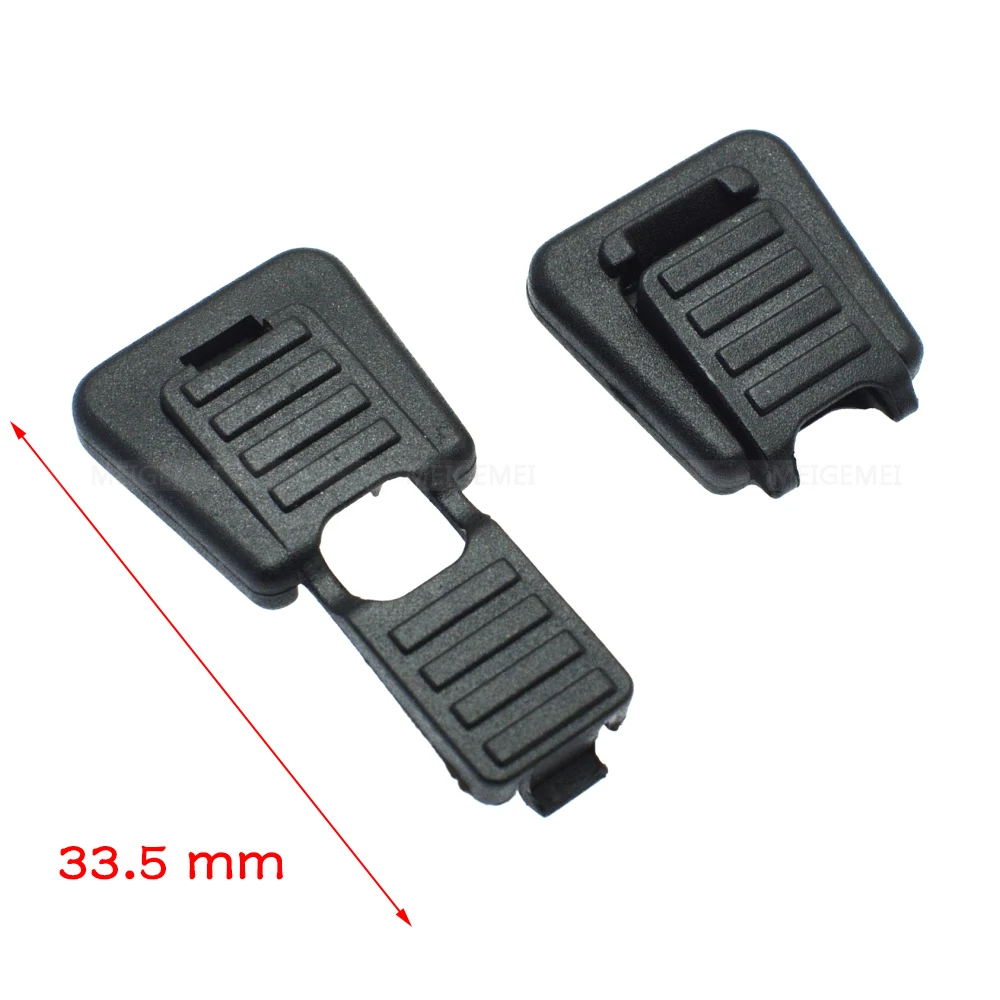 

100pcs Cord Ends Zipper Pull Cord Lock Stopper Plastic Buckle For Paracord Sportswear Backpack Garment Black