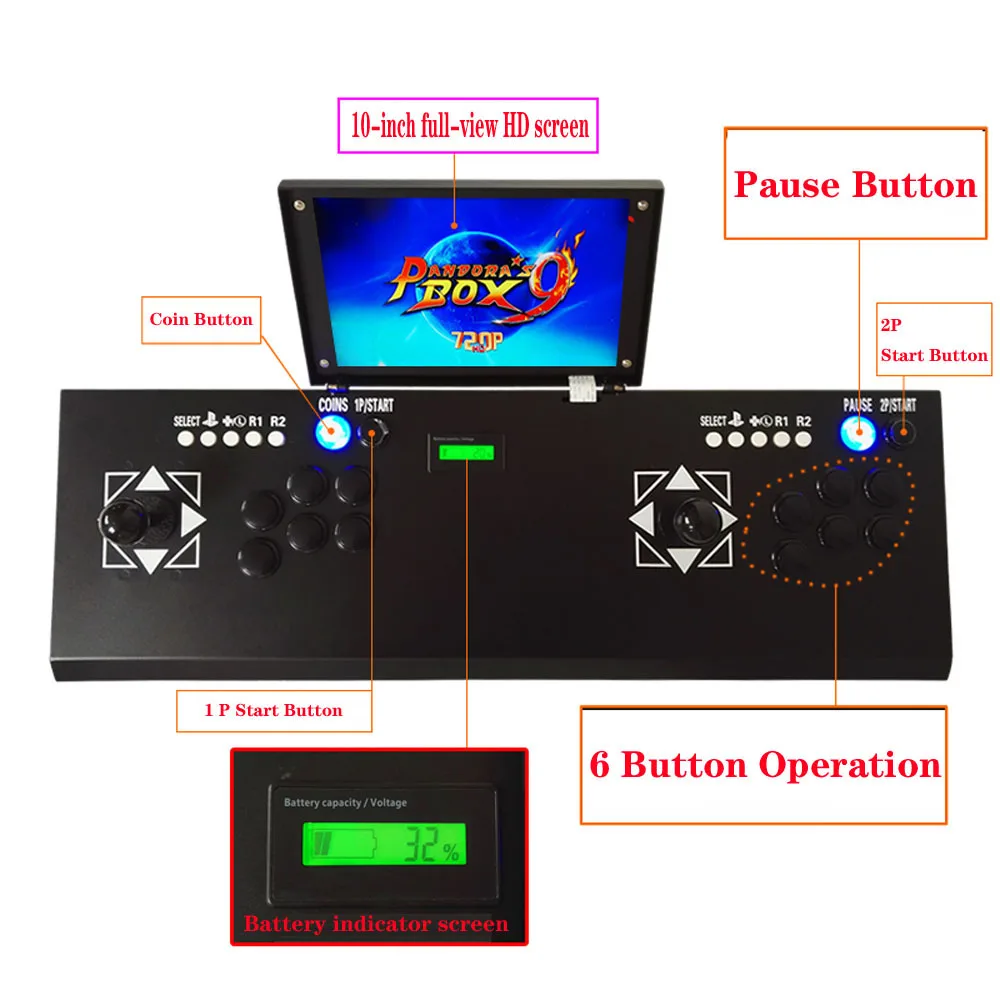 1500 В 1 аркадная игровая консоль для Pandora box 9