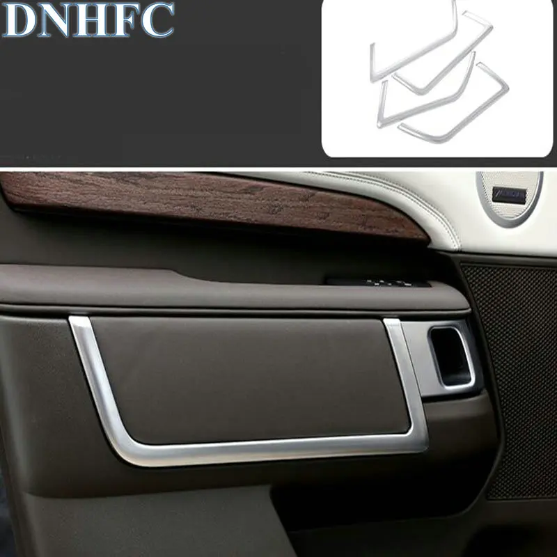 

DNHFC U-shaped bright bars decorated with door armrests For Land Rover Discovery 5 L462 2017 2018