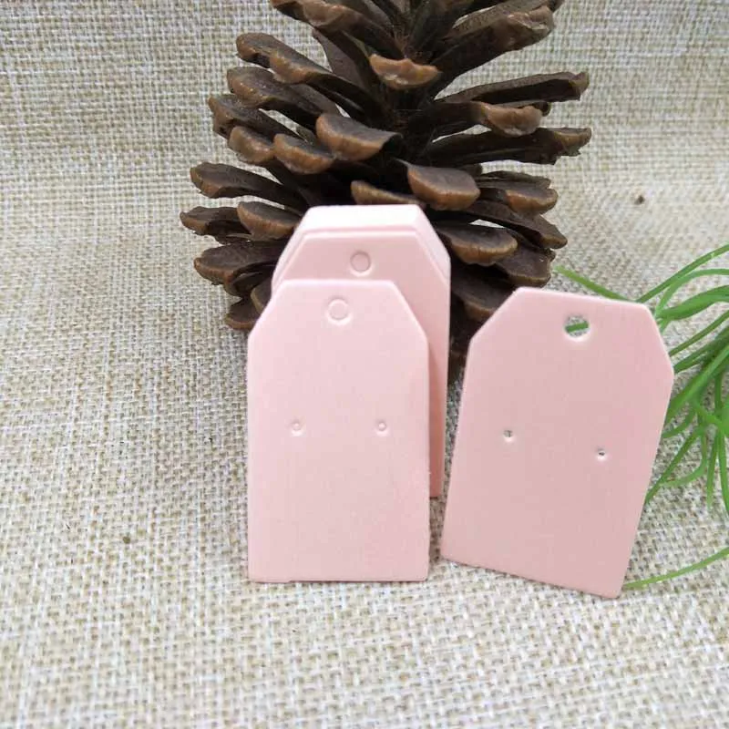 5*3cm pink/white/orange/green color earring display hanging card 100pcs +100plastic bag | Украшения и аксессуары