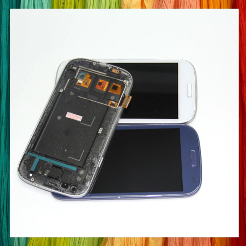 Для Samsung Galaxy S3 i9300 с сенсорным экраном дигитайзер в сборе рамкой|Экраны для