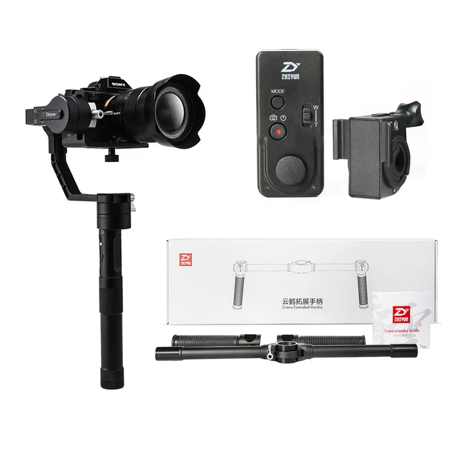 ZHIYUN официальный кран V2 3-осевой ручной шарнирный стабилизатор для камеры GoPro для цифровой зеркальной камеры Камера для sony Canon Panasonic против кран 3LAB - Цвет: Crane-v2-ZW-EH