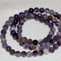 love charms 6mm natural purple jades stone chalcedony bohemian style multilayer round beads bracelet women jewelry 18inch b2905