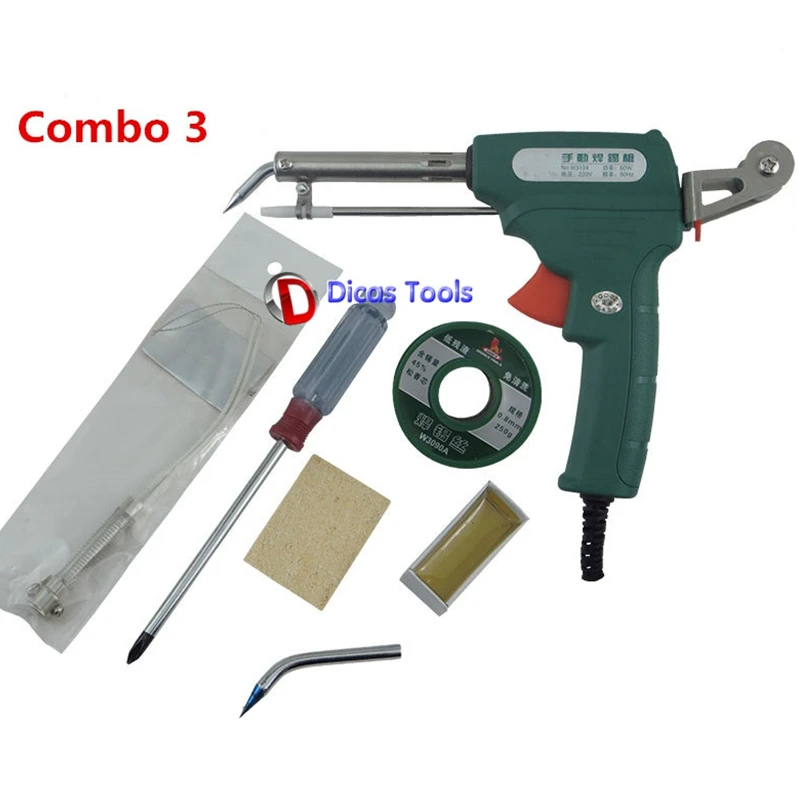 60 Вт ручная пайка пистолет автоматический припоя кормления инструмент