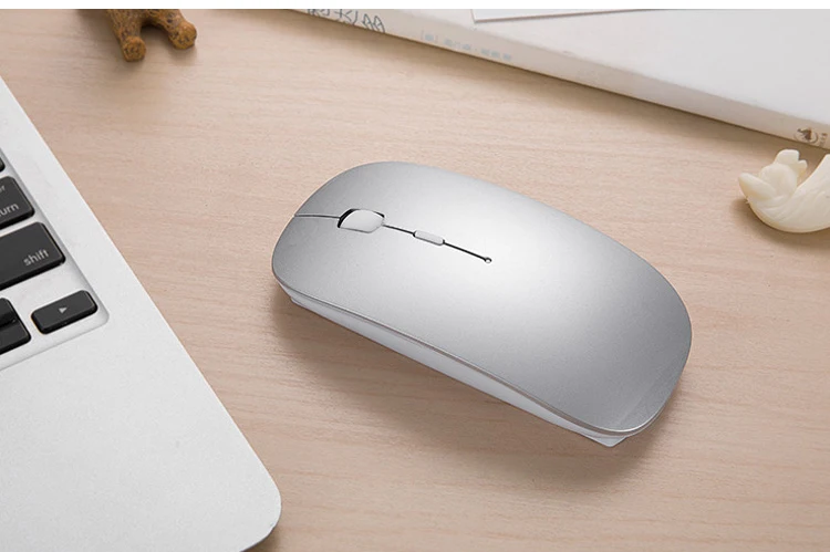 Беспроводная мышь 2 4G мини перезаряжаемая компьютерная для Win10 Dell Acer Hp Asus Mice Silent