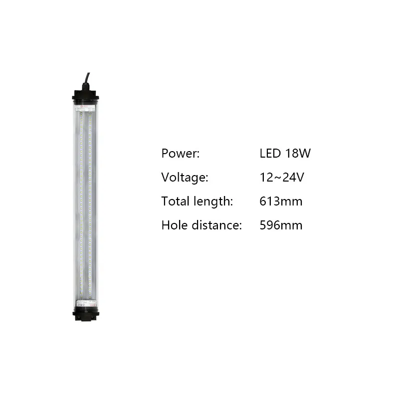 LED 18W 12-24V Водонепроницаемый светодио дный свет для гаража 8 Вт 40 Вт 24 В 220 В 1,25 м лампа для швейной машины промышленное освещение led светильник в гараж лампа для швейной машины освещение гаража icoco - Цвет: LED 18W 12-24V