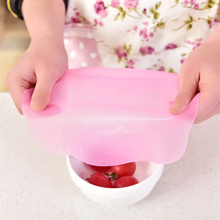 Силиконовая пищевая пленка многоразовая эластичная для сохранения свежести