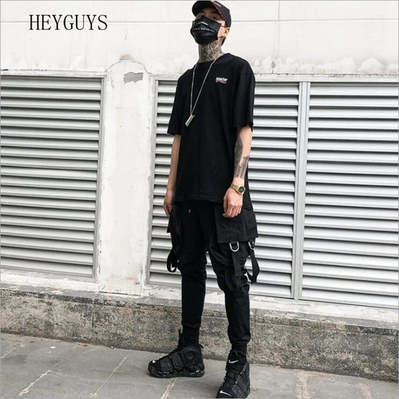 Мужские брюки-стрейч NAGRI повседневные брюки в стиле хип-хоп с несколькими