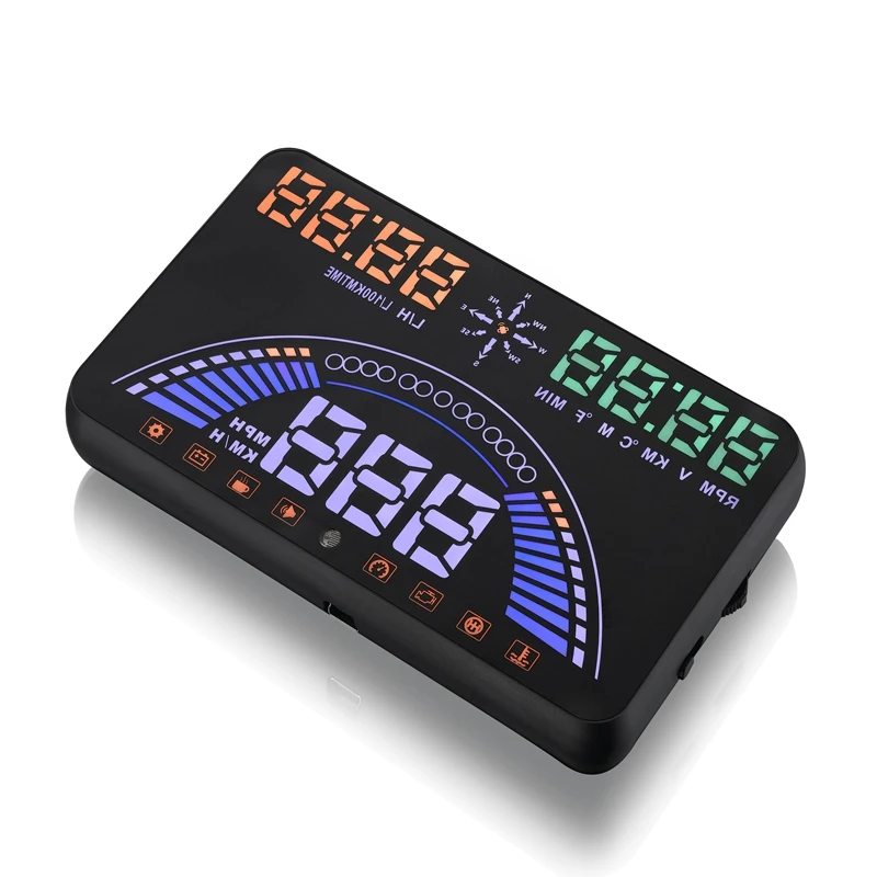 Newest S7 Auto Car OBD2 GPS HUD Head Up Display 5.8 Inch Screen OBD II Windshield Projector Engine Fault Alarm Dynamic Speed | Автомобили