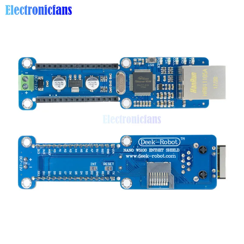 Стандартный Ethernet нано щит W5100 LAN сетевой модуль Micro SD Поддержка порты TCP UDP для Arduino