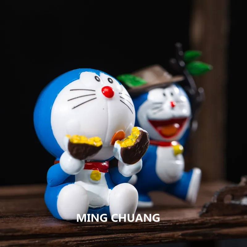 Игрушка фигурка Doraemon Nobita Nobi Minamoto Shizuka Konta Takeshi Honekawa Suneo со светодиодной подсветкой