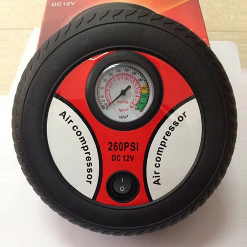 Мини 12 В портативный автомобильный насос для шин воздушный компрессор надувной с
