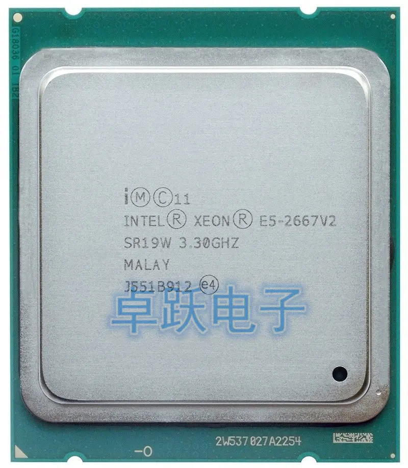 E5 2667V2 Original Intel Xeon 2667 V2 3 30 GHz 8 Core 25MB SmartCache LGA2011 130W 2667V2|intel xeon|xeon intelxeon v2 |