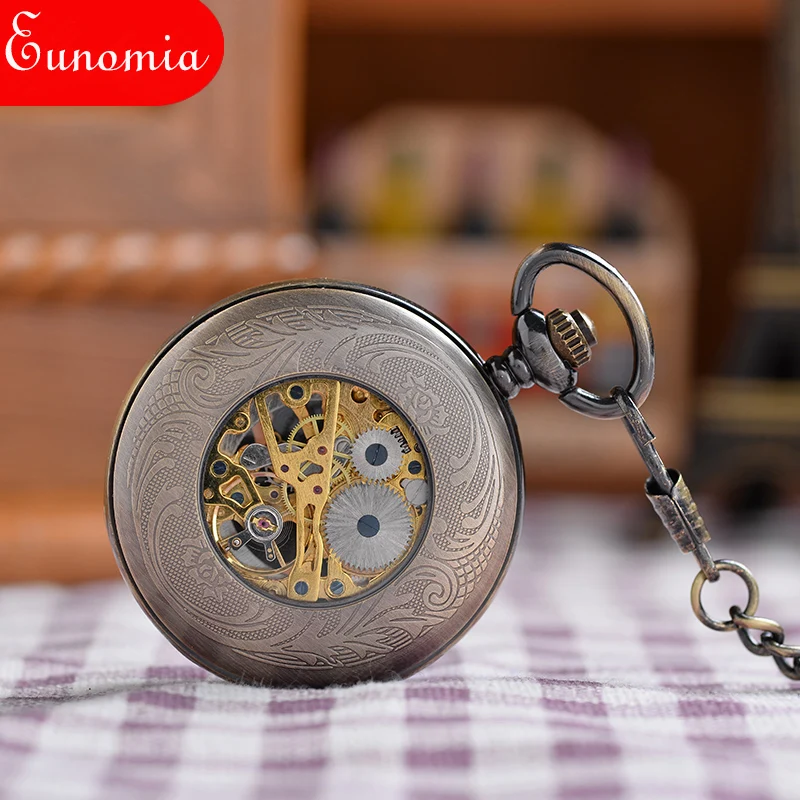 Винтажные женские карманные часы армейские США чехол с рисунком орла белый