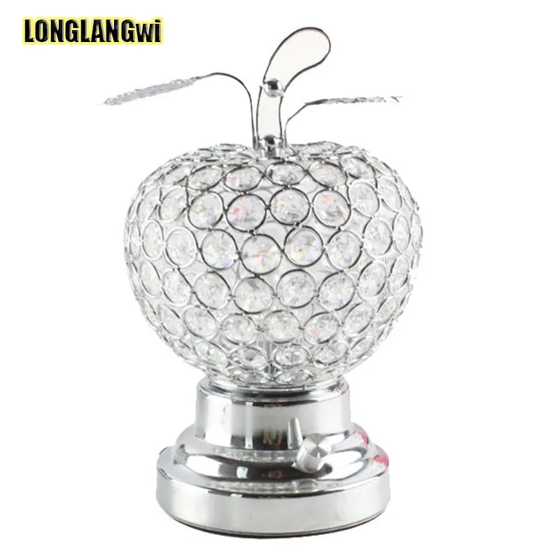 Хрустальные настольные лампы светодиодные для спальни прикроватного столика