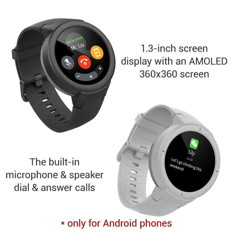 Смарт часы Huami Amazfit Verge английская версия спортивные GPS Bluetooth воспроизведение