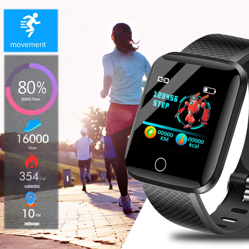 LIGE SmartBracelet мужской женский спортивный браслет светодиодный цветной сенсорный