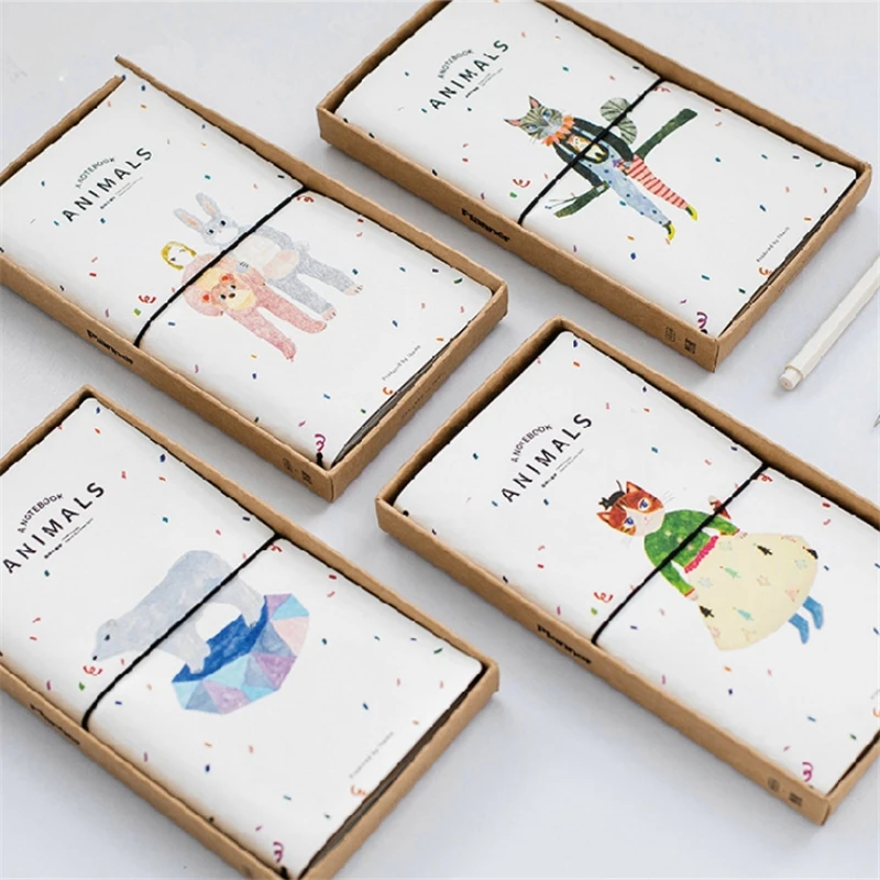 Оригинальный блокнот с изображением лесных животных концертов милый дневник