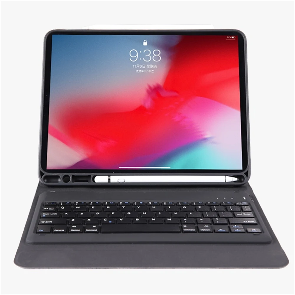 Чехол с клавиатурой для iPad Pro 11 дюймов A1979, чехол-книжка с магнитной застежкой и Вт карандашница смарт-чехол с подставкой для iPad Pro 11 дюймов клавиатура