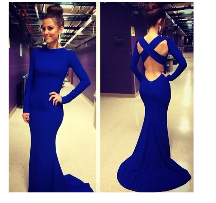 Hot Sale Robe de Soiree Woman Dresses Backless Full Pure Color color Dress Sexy Fashion Free Shipping | Женская одежда