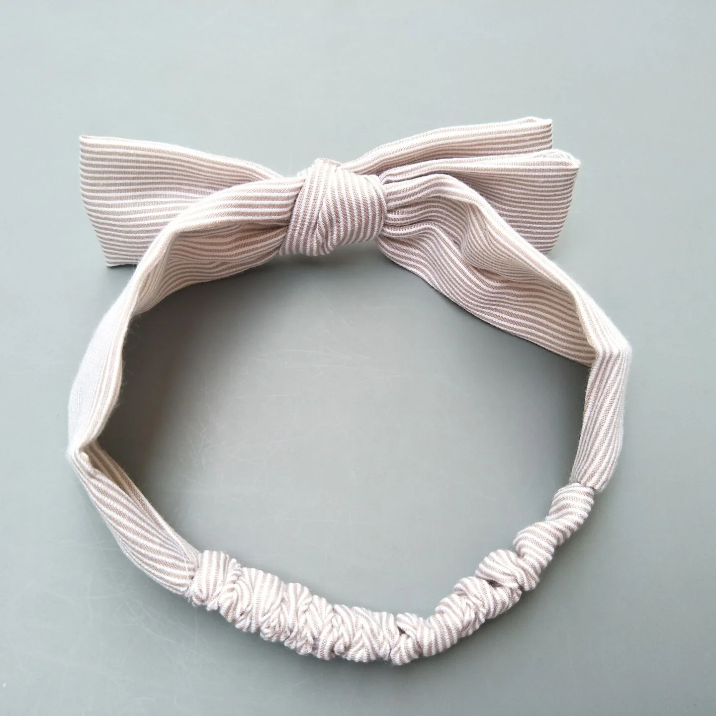 1pc Girl Boys Bow Hair Bands Double Bowknot Headband for kids Cotton Stripe Hairband Headwear Turban Girls Accessories | Детская одежда