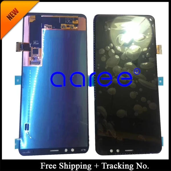 100% протестированный супер AMOLED для SAMSUNG A730 ЖК-экран Samsung A8 PLUS 2018 дисплей сенсорный