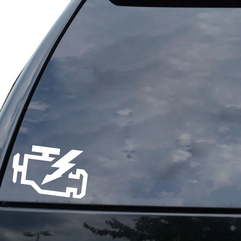 QYPF 15.4CM9.7CM Warning Mark lightning Danger Graphic Car Sticker Black/Silver Vinyl Decoration S9-2346 | Автомобили и мотоциклы