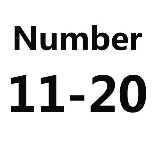 11-20 Заказной номер брелок бирка-брелок собака номер 1-10 - Цвет: 11-20