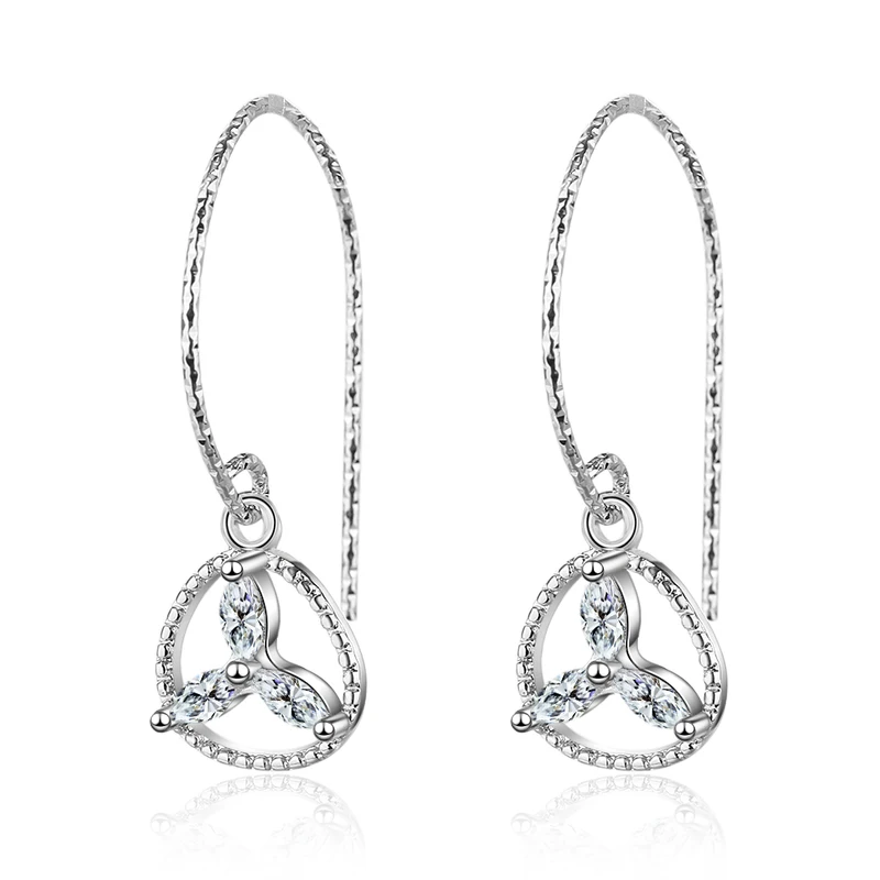 

Everoyal Charm Lady Silver Plated Girls Drop Earrings Jewelry Vintage Crystal Gold Earrings For Women Party Accessories Femlae