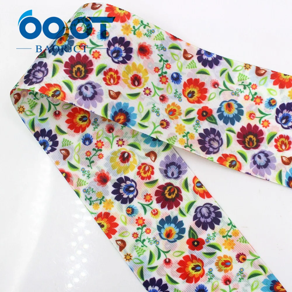 OOOT BAORJCT G-18816-989 75 мм 10 ярдов двухсторонней ленты с цветами Термальность печатным
