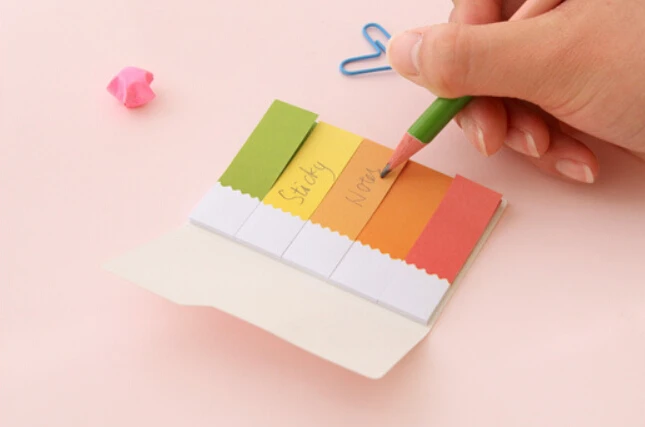 Радужные блокноты конфетные цветные липкие заметки наклейки для ежедневной