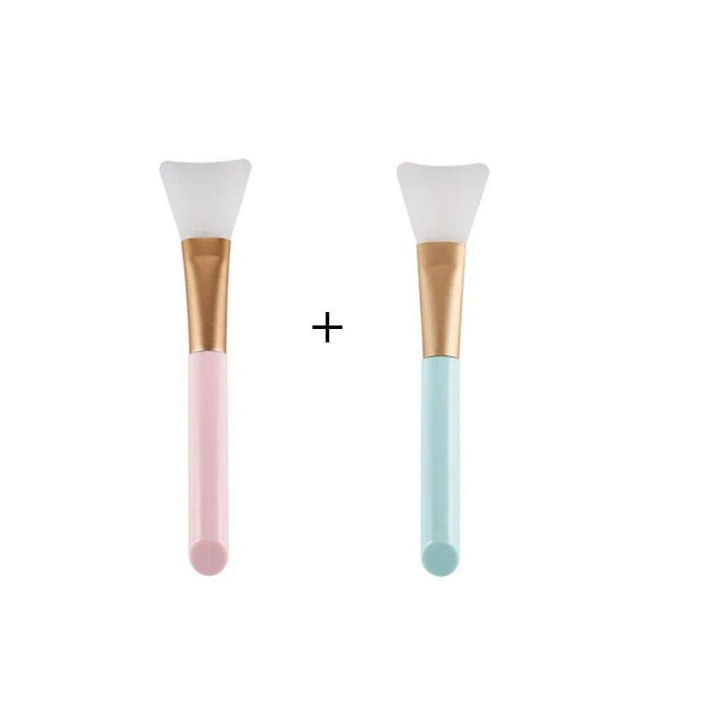 pink and blue Прямая поставка; 1/2/3 опционно маска для лица для перемешивания Мягкая силиконовая кисть Маска кисть Для женщин по уходу за кожей Красота инструмент - Цвет: pink and blue