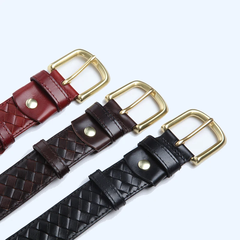 Мужской кожаный ремень LANSPACE деловой модный бренд Мужская кожа 3 7 | Аксессуары для